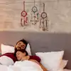 Dream catcher 1 cerc, ornament protectie cosmar, capcana vise diverse culori