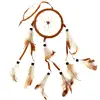 Dream catcher 1 cerc, ornament protectie cosmar, capcana vise diverse culori