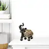 Elefant cu trompa in sus, obiect pentru noroc si prosperitate, negru