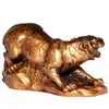 Tigru, obiect feng shui pentru obstacole si prieteni loiali, statueta auriu