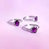 Inel Ametist, piatra fericirii 8 mm oval mov ajustabil