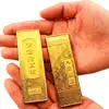 Lingouri cu mantre de bogatie, amuleta feng shui pentru bani, metal auriu