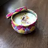 Lumanare parfumata naturala Citronella antițânțari, cutie metal refolosibilă 80g
