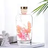 Odorizant cameră aromaterapie Hilton, sticlă cu flori decor, aromă revigorantă 175 ml, roz