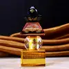 Pagoda feng shui cristal 5 elemente, 5 culori si 5 forme cu ideograme de protectie bani si de ghinioane in dragoste, multicolor 19 cm