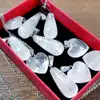 Pandantiv Cristal de Stanca picatura, piatra semipretioasa importiva energiilor negative, set cu lantisor argintiu inoxidabil, pietre 25mm