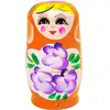 Matrioska, papusi rusesti pentru prosperitate, nunațe roșu roz11 cm