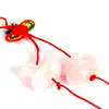 Rate mandarine cuart roz, amuleta dragoste, mare 25 cm