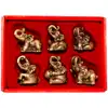 Set 6 elefanti norocosi, decoratiuni feng shui casa pentru dragoste si noroc, elefant auriu