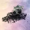 Onix spartura decor, piatra semipretioasa pentru forta interioara, cistale 1-3 mm negru 26g