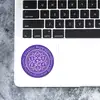 Sticker Forța Vieții și Mandala, împotriva energiilor negative, autocolant mov 5 cm