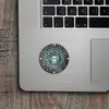 Sticker Ochi Magic Norocos, autocolant feng shui pentru protectie de invidii si gelozie, diametru 11 cm verde