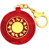 Breloc Suma 10, amuletă feng shui pentru  noroc și succes, metal solid roșu 12 cm
