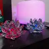Lotus roz, decoratiune cristal k9 tip nufar
