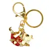 Breloc Crap norocos, amuletă feng shui pentru bani, metal solid auriu 8 cm