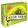 Conuri parfumate Aloe Vera, gama HEM profesional, 10 conuri (25g) aromaterapie suport metalic inclus