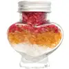 Pietre semipretioase Coral, Citrin si Cristal de Stanca, borcan in forma de inima, 245 g