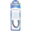 Set bratara Lapis lazuli felicitare personalizata, piatra protectie energii negative, elastica albastru
