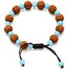 Bratara snur Rudraksha Amazonit