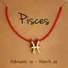 Pesti, Bratari cu snur si zodii, semn zodiacal apa, bratara picior sau mana circumferinta incheietura 17-32 cm reglabila, rosu