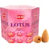 Conuri backflow Lotus parfumate 40 buc, pentru fantani cascada, original HEM profesional, aroma florala fresh