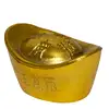 Pepita aurie din plastic, remediu feng shui pentru abundenta si prosperitate, dimensiune medie 50 mm
