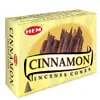Conuri parfumate Scortisoara, gama HEM profesional Cinnamon inspiratie si creativitate, 10 conuri (25g) aromaterapie suport metalic inclus