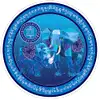 Sticker Elefant si Rinocer 2023, protectie de furturi si pierderi, autocolant 5cm diverse modele