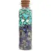 Pietre semipretioase Turcoaz si Lapis Lazuli, sticla cilindrica cu dop de pluta, 40 g