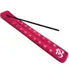 Suport betisoarele parfumate pentru aromaterapie, semnul om pe culoarea chakrei Muladhara a radacinii, 26 cm roz