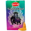 Conuri backflow parfumate Sandal Wood efect cascada, gama HEM profesional 10 buc.