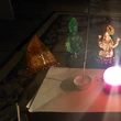 Set Buddha medicinei verde, staueta cristal glazurat Liuli k9 cu covoras antiderapant, simbol de prosperitate 13 cm