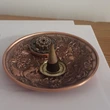 Suport betisoare si conuri parfumate Dragon Phoenix, puternice simboluri de dragoste si gasirea sufletului pereche, metal auriu bronz