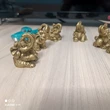 Set 6 elefanti norocosi, decoratiuni feng shui casa pentru dragoste si noroc, auriu