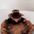 Fantana frunze de Lotus, suport conuri fumigene parfumate, metal bronz auriu