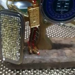 Breloc protectie accidente rinocer si elefant, amuleta contra furturilor si infidelitatii, metal de calitate, albastru