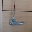 Amuleta 8 simboluri norocoase tibetane Ashtamangala, multiplicarea norocului, se roteste, metal premium argintiu snur