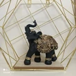 Elefant cu trompa in sus, obiect pentru noroc si prosperitate, negru