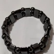 Bratara magnetica piatra multihematita, efect bio-magnetic al tensiunii arteriale, femei si barbati, elastica negru