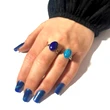 Inel Lapis Lazuli, piatră ovală tip Bohemia, reglabil