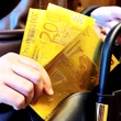 Bancnotă metalică 200 euro, amuletă pentru activarea abundenței, polimer de calitate auriu 15 cm