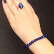 Set brățară și inel Lapis Lazuli ajustabile
