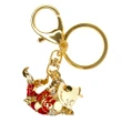 Breloc Crap norocos, amuletă feng shui pentru bani, metal solid auriu 8 cm