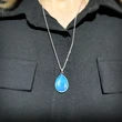 Pandantiv Opal, piatra celor care își caută jumătatea, cristal natural oval 30 mm