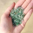 Aventurin spartura decor, pietre semipretioase pentru succes in afaceri, piatra verde 26g