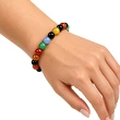 Set bratara Agata multicolor cu felicitare personalizata