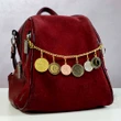 Charmuri cinci elemente, amuleta pentru noroc, accesoriu geanta si imbracaminte, aurie, 21 cm