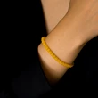 Bratara citrin, pietre semipretioase pentru creativitate si noroc la bani, cca 37 pietricele mici de 4 mm galben
