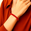 Set bratara pietrele Coral pe felicitare personalizata