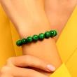 Set bratara Malachit felicitare personalizata, piatra succes in afaceri, femei barbati elastica verde